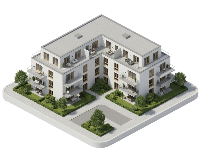 CIRO Mehrfamilienhaus-Illustration